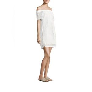 Rag & Bone Flavia Off The Shoulder Eyelet Dress